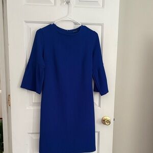 Chic Long Sleeve Blue Dress
